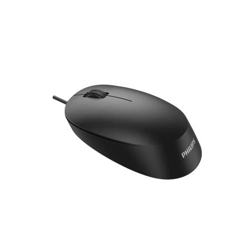 Philips SPK7207 Wired Mouse - Black