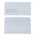 Best Value White Business Envelopes - Self Seal - Window DL 100gsm - Box of 500