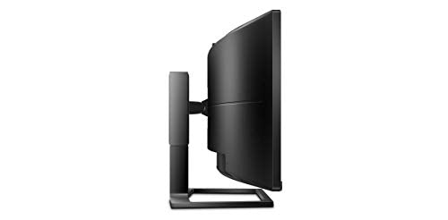 Philips Brilliance P-line 499P9H - LED monitor - curved - 49" (48.8" viewable) - 5120 x 1440 Dual Quad HD @ 60 Hz - VA - 450 cd/m - 3000:1 - DisplayHDR 400 - 5 ms - 2xHDMI, DisplayPort, USB-C - speakers - textured black