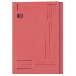 Best Value Square Cut Folders A4 180gsm Red - Pack of 100