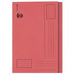 Best Value Square Cut Folders A4 180gsm Red - Pack of 100