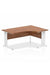 Dynamic Impulse 1600mm Right Crescent Desk Walnut Top White Cable Managed Leg MI002147