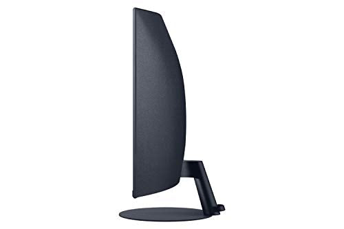 Samsung C32T550FDR - T55 Series - LED monitor - curved - 32" (32" viewable) - 1920 x 1080 Full HD (1080p) @ 75 Hz - VA - 250 cd/m? - 3000:1 - 4 ms - HDMI, VGA, DisplayPort - speakers - dark grey/blue