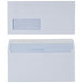 Best Value Premium Peel & Seal Envelopes White Wallet DL 110gsm Window -Box of 500