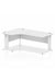 Dynamic Impulse 1800mm Left Crescent Desk White Top White Cable Managed Leg MI002398