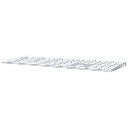 Apple Magic Keyboard with Touch ID and Numeric Keypad - Keyboard - Bluetooth, USB-C - QWERTY - Ukrainian - white keys