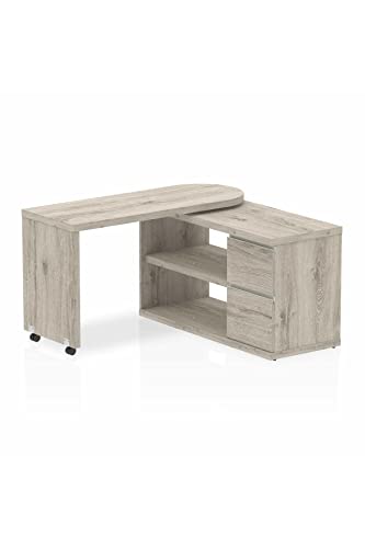 Dynamic Fleur Smart Storage Desk Grey Oak HO00102