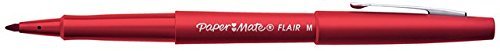 Best Value Paper Mate Flair Felt Tip Pens, Medium Point (0.7mm), Red, Box of 12