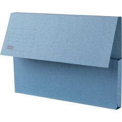 Best Value niceday Manilla Document Wallets Foolscap 250gsm - Blue