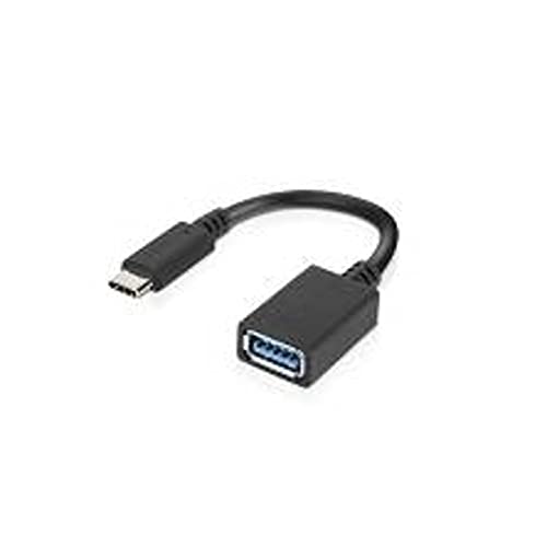 Lenovo - USB adapter - USB Type A (F) to USB-C (M) - USB 3.0 - 5 V - 2 A - 14 cm - for ThinkCentre M60, ThinkPad E14 Gen 3, L14 Gen 2, P14s Gen 2, V50t Gen 2 13