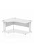 Dynamic Impulse 1600mm Left Crescent Desk White Top White Cable Managed Leg MI002396