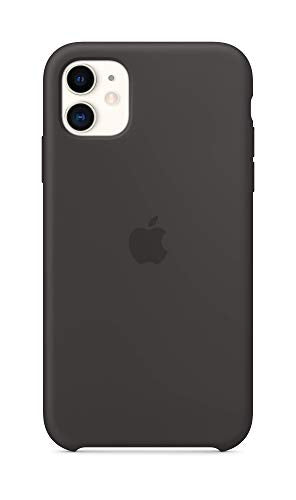 Apple - Back cover for mobile phone - silicone - black - for iPhone 11