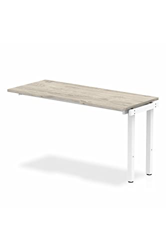 Dynamic Evolve Plus 1400mm Single Row Extension Kit Grey Oak Top White Frame BE786