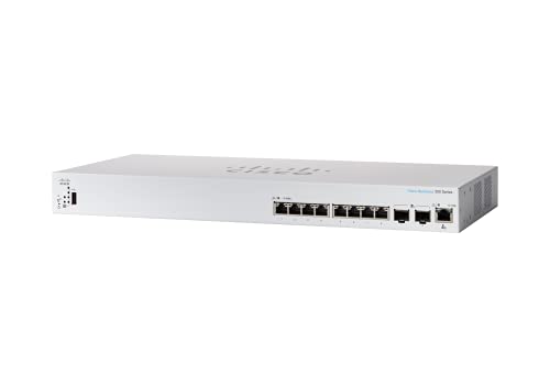 Cisco Business 350 Series CBS350-8XT - Switch - L3 - Managed - 8 x 10GBase-T + 2 x combo 10 Gigabit SFP+ - rack-mountable