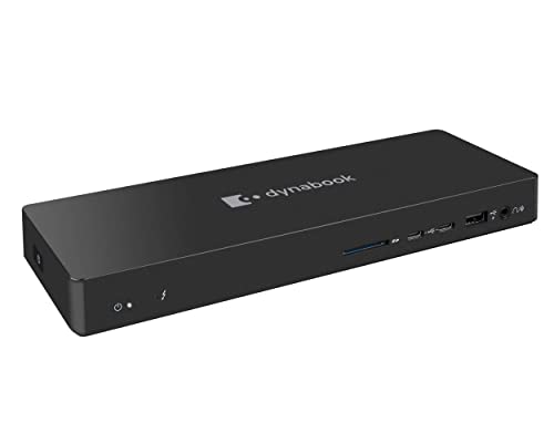 Dynabook - Docking station - USB-C / Thunderbolt 4 - 2 x HDMI, 2 x DP - GigE - 135 Watt - United Kingdom, Europe - for Toshiba Portégé X30-G, X30L-J, X30W-J, X40-J, X50-G, Toshiba Tecra A40-J, A50-J