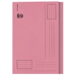 Best Value Square Cut Folders Foolscap 180gsm Pink - Pack of 100