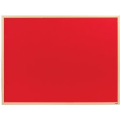 Viking Wall Mountable Notice Board 120 x 90 cm Red