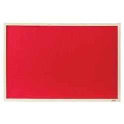 Viking Wall Mountable Notice Board 90 x 60 cm Red