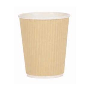 Valuex 8Oz Kraft Ripple Hot Cup (Pack 25) Dd