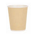 Valuex 8Oz Kraft Ripple Hot Cup (Pack 25) Dd