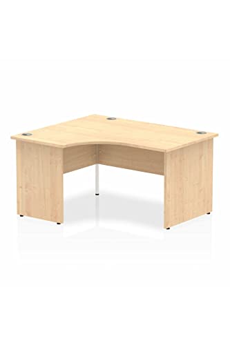 Dynamic Impulse 1400mm Left Hand Desk Maple Top Panel End Leg I003868