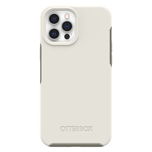 OtterBox Symmetry Series+ with MagSafe - Back cover for mobile phone - polycarbonate, synthetic rubber - spring snow beige - for Apple iPhone 12, 12 Pro