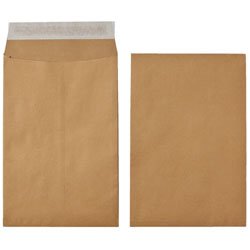 Best Value Manilla Gusset Peel & Seal Plain Envelopes - C4 with 25mm Gusset - 120gsm - Box 125