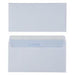 Best Value Premium Peel & Seal Envelopes White Wallet DL 110gsm Plain-Box of 500