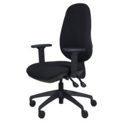 Energi-24 Synchro Tilt Ergonomic Office Chair with Adjustable Armrest and Seat Air Care Black