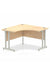 Dynamic Impulse 1200mm Corner Desk Maple Top Silver Cantilever Leg I000362