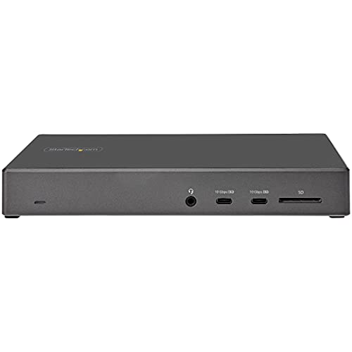 StarTech Triple 4K Monitor 100W Power Delivery DP 1.4 Alt Mode and DSC 2x DisplayPort 1.4 HDMI 6x USB USB C Dock