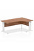 Dynamic Impulse 1800mm Left Crescent Desk Walnut Top White Cable Managed Leg MI002148