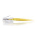 C2G Cat5e Non-Booted Unshielded (UTP) Network Patch Cable - Patch cable - RJ-45 (M) to RJ-45 (M) - 0.5 m - UTP - CAT 5e - stranded, uniboot - yellow