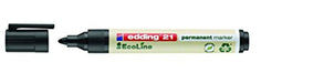 Best Value Edding 21 Ecoline Permanent Marker Recycled Low-odour Bullet Tip Black Ref 21-001 [Pack of 10]