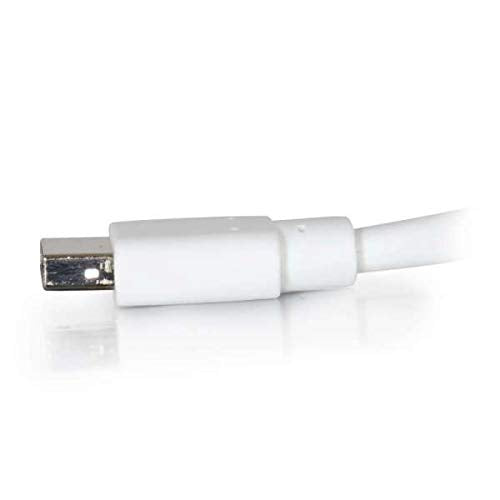 C2G 3 m 4K Mini DisplayPort auf Mini DisplayPort Computermonitorkabel Stecker auf Stecker Weiß