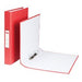 Best Value 2 Ring A4 Paper-On-Board Ring Binder Red - Single