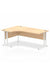 Dynamic Impulse 1800mm Left Crescent Desk Maple Top White Cantilever Leg MI002620