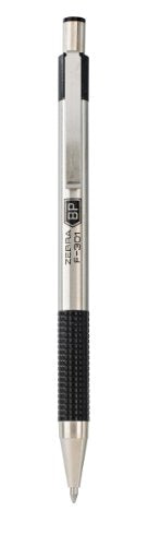 Best Value Zebra Pens 1050 F-301 1 mm Stainless Steel Ballpoint Pen - Black (Pack of 2)