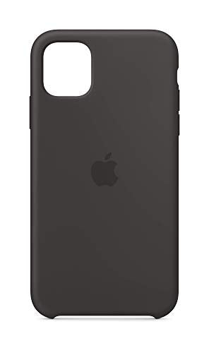 Apple - Back cover for mobile phone - silicone - black - for iPhone 11