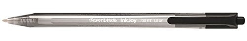 Best Value PaperMate InkJoy 100 RT Retractable Ball Pen with 1.0 mm Medium Tip - Black, Box of 20