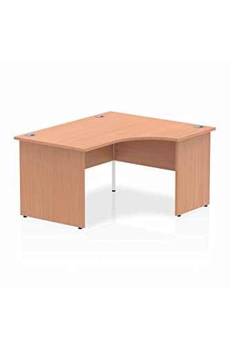 Dynamic Impulse 1400mm Right Crescent Desk Maple Top Panel End Leg I003874