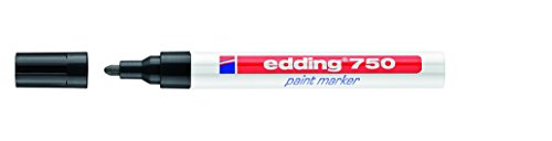 Best Value Edding 750 Opaque Bullet Tip Paint Marker - Black (pack of 10)