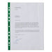 Best Value Niceday A4 Economy Punched Pockets - Green Spine - Pack of 100