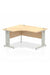 Dynamic Impulse 1400mm Left Hand Crescent Desk Maple Top Silver Cable Managed Leg I003844