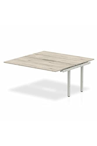 Dynamic Evolve Plus 1600mm B2B Extension Kit Grey Oak Top Silver Frame BE781