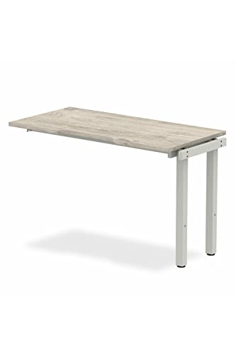 Dynamic Evolve Plus 1200mm Single Row Extension Kit Grey Oak Top Silver Frame BE783