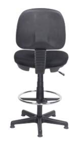 Realspace Draughtsman Chair Fabric Black