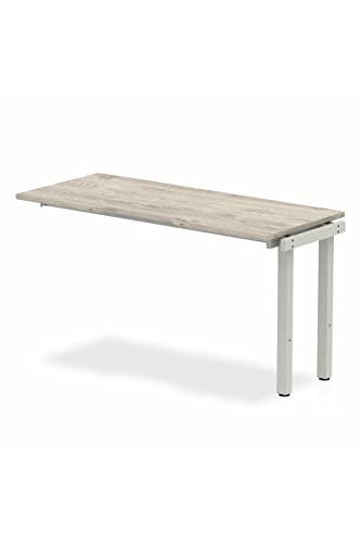 Dynamic Evolve Plus 1400mm Single Row Extension Kit Grey Oak Top Silver Frame BE785