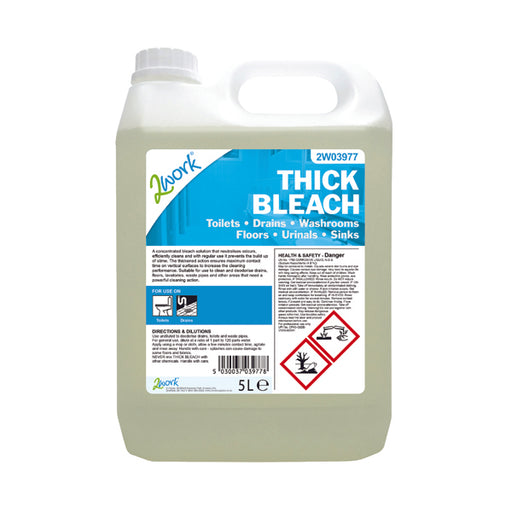 2Work Thick Bleach 5 Litre 2W03977