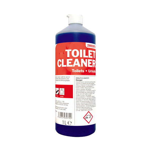 2Work Antibacterial Daily Use Toilet Cleaner Perfumed 1 Litre 2W03979